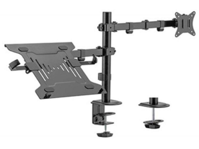 GEMBIRD Podesivi stoni drzač za monitor + nosač za laptop MA-DA-03 crni