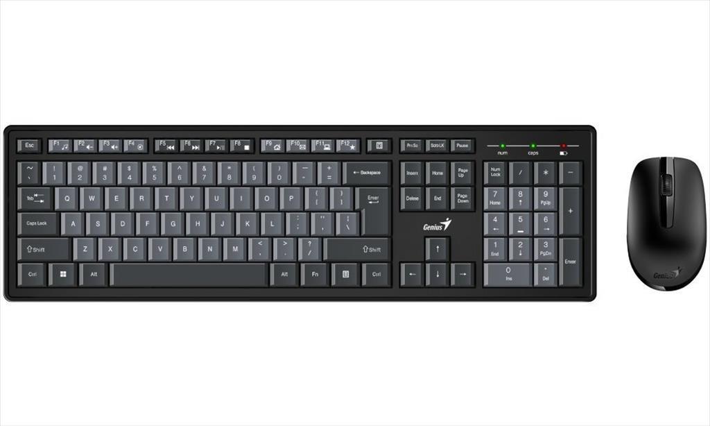 GENIUS bežični set tastatura i miša km-8200 crno/sivo