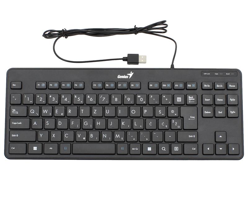 GENIUS Tastatura LuxeMate 110 USB YU slim crna