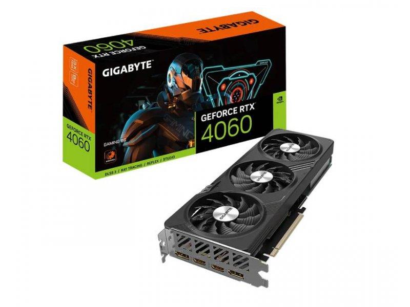 Selected image for GIGABYTE NVidia GeForce RTX 4060 Grafički procesor, GAMING 8GB GV-N4060GAMING-8GD