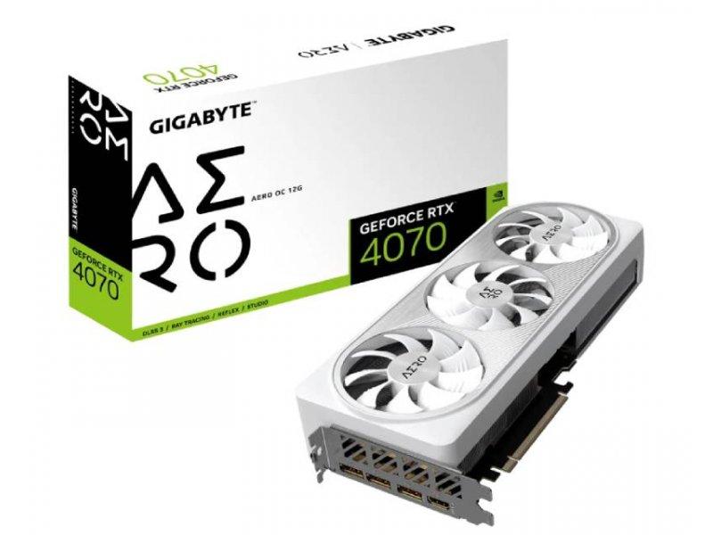GIGABYTE NVidia GeForce RTX 4070 Grafička karta AERO 12GB GV-N4070AERO OC-12GD
