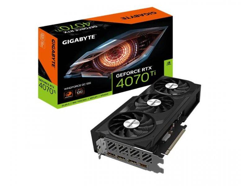 GIGABYTE NVidia GeForce RTX 4070 Ti Grafička karta WINDFORCE OC 12GB GV-N407TWF3OC-12GD