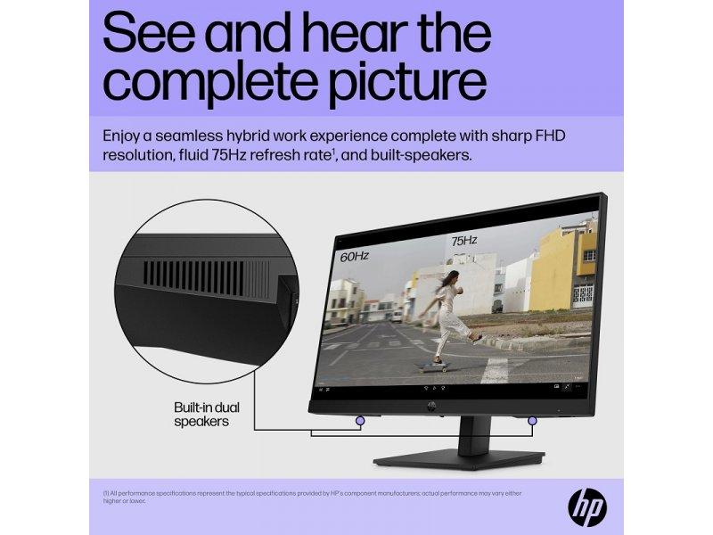 Selected image for HP P24h G5, Monitor Full HD IPS, HDMI, VGA, DP, zvučnici, Crni, 64W34AA