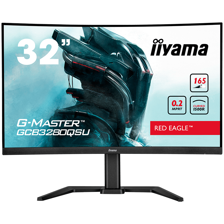 IIYAMA GCB3280QSU-B1 Zakrivljeni Gaming Monitor, 32", 2560x1440, Crni