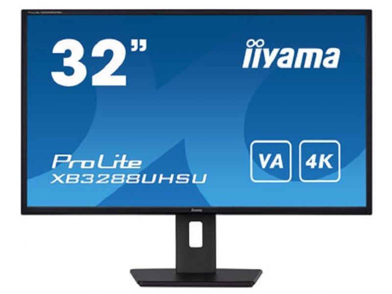 IIYAMA ProLite XB3288UHSU-B5 Monitor, UHD 4K USB, Crni, 31.5"