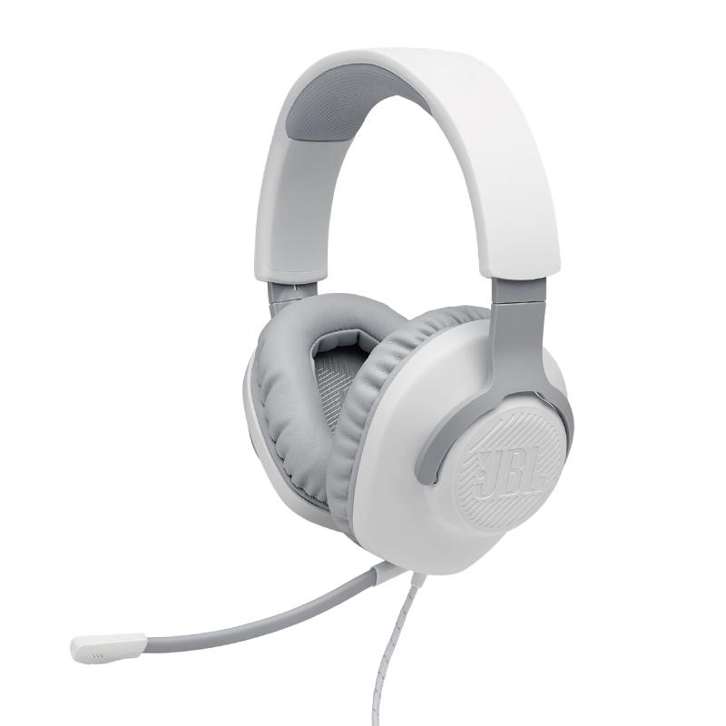 JBL Slušalice Quantum 100 Wired Over-Ear Gaming bele Full ORG (QUANTUM100-WH)