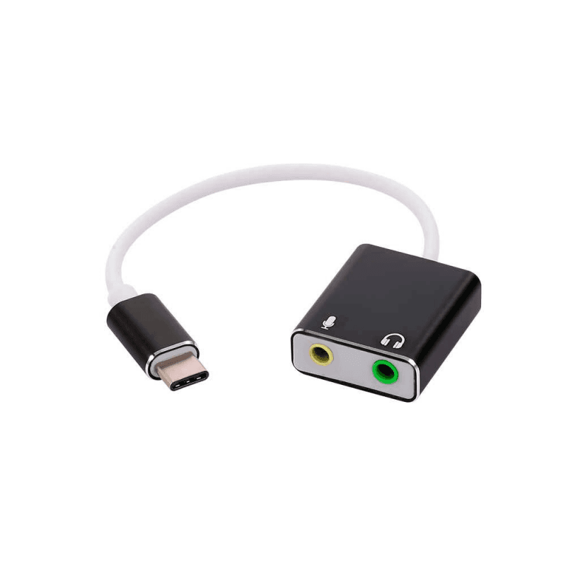 JWD-TC35 USB Tip C Zvučna karta 7.1, USB 2.0, Crna