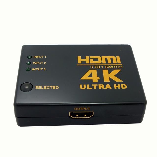Selected image for KETTZ HDMI switch 3u1 HDS-005 4K V1.4 crni