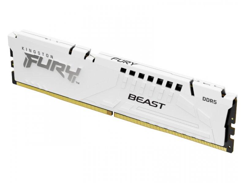 KINGSTON DIMM DDR5 RAM Memorija, 16GB 5600MT/s KF556C40BW-16 FURY Beast White