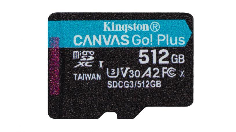 Selected image for KINGSTON Memorijska kartica 512GB Canvas Go Plus SDCG3/512GBSP crna