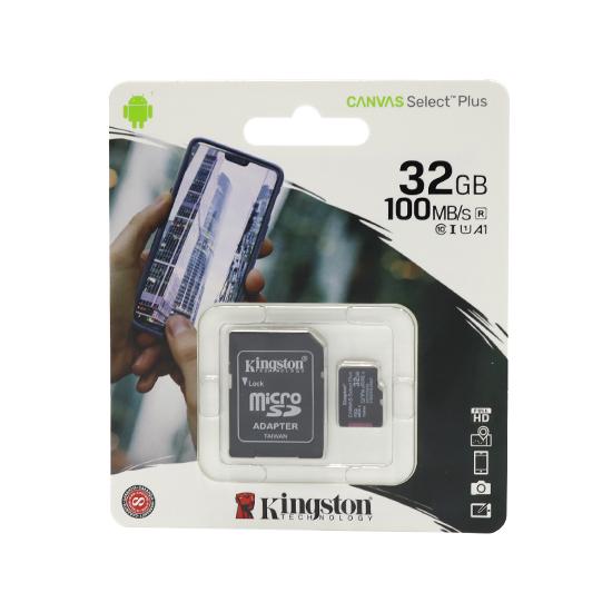 Selected image for KINGSTON Memorijska kartica Select Plus Micro SD 32GB Class 10 UHS U1 100MB/s + SD adapter