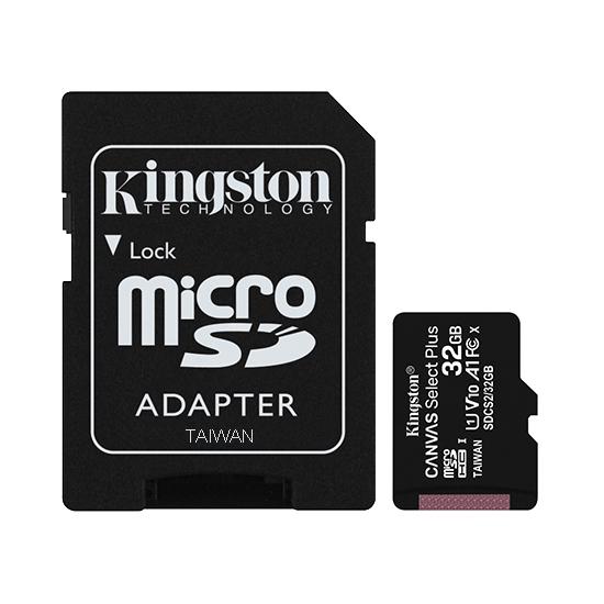 Selected image for KINGSTON Memorijska kartica Select Plus Micro SD 32GB Class 10 UHS U1 100MB/s + SD adapter