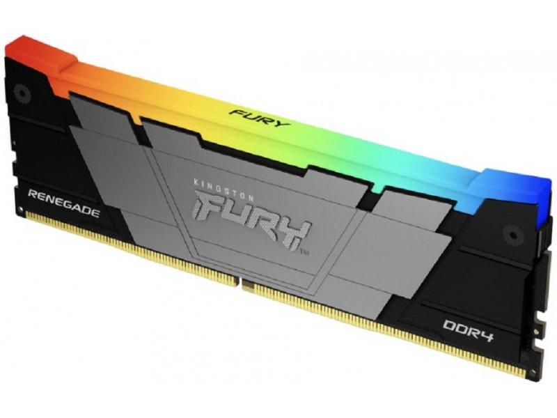 KINGSTON RAM memorija 16GB (1x16GB) DDR4 3600MT/s CL16 FURY Renegade RGB Black XMP (KF436C16RB12A/16)