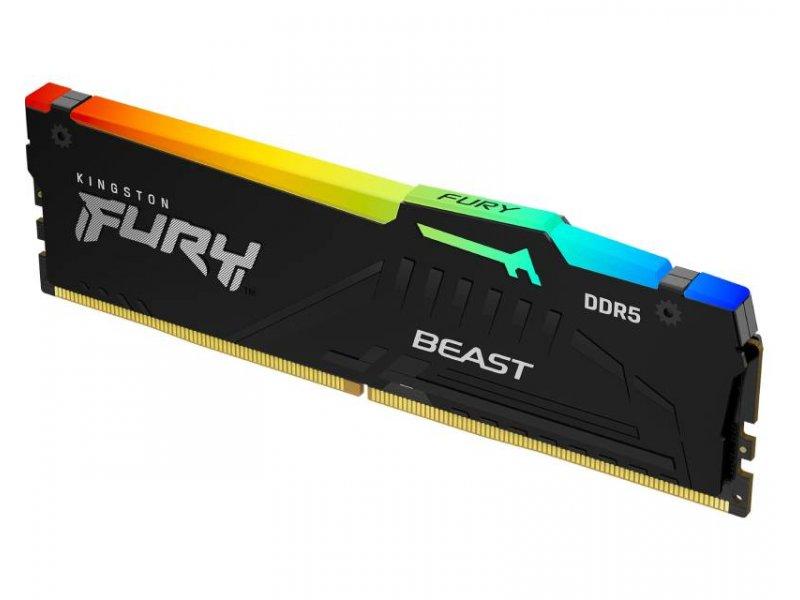 KINGSTON RAM memorija DIMM DDR5 32GB 6000MT/s FURY Beast RGB EXPO (KF560C36BBEA-32)