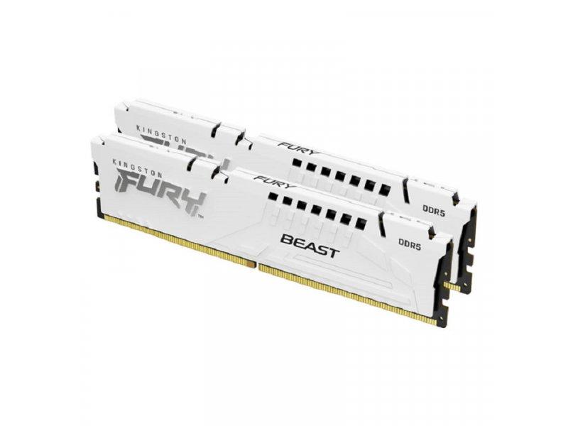 KINGSTON RAM memorija DIMM DDR5, 64GB (2x32), 5.600MHz, FURY Beast White XMP (KF556C40BWK2-64)