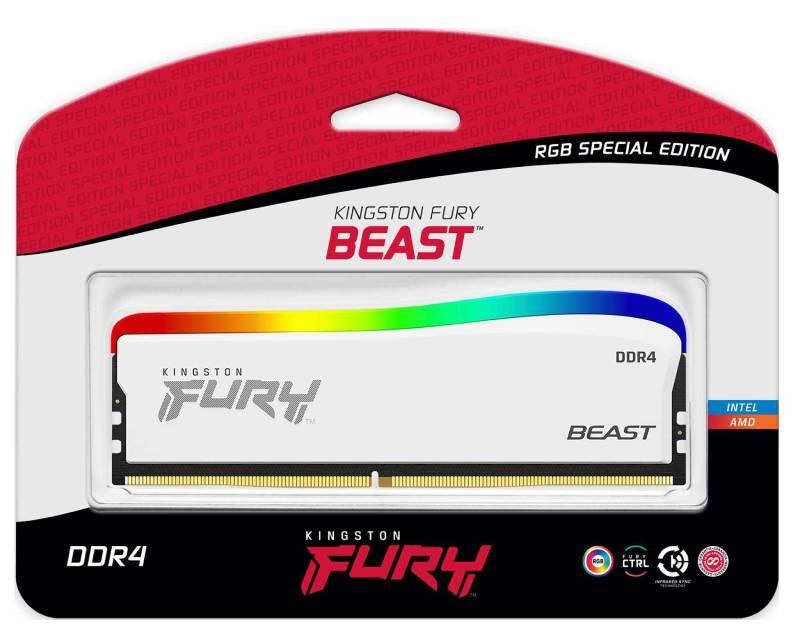 Selected image for KINGSTON RAM Memorija Fury Beast DIMM DDR4 8GB 3600MHz KF436C17BWA/8 RGB Limited Edition