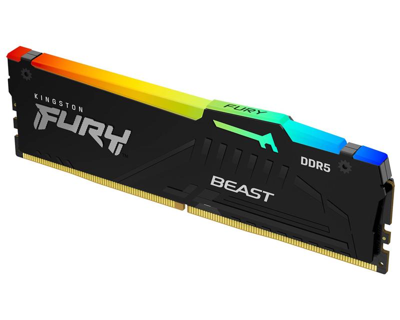 Selected image for KINGSTON RAM Memorija Fury Beast DIMM DDR5 16GB 6000MT/s KF560C36BBEA-16 RGB EXPO