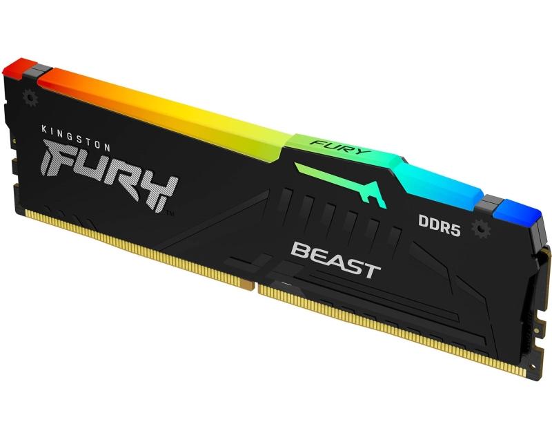 Slike KINGSTON RAM Memorija Fury Beast DIMM DDR5 16GB 6000MT/s KF560C40BBA-16 RGB