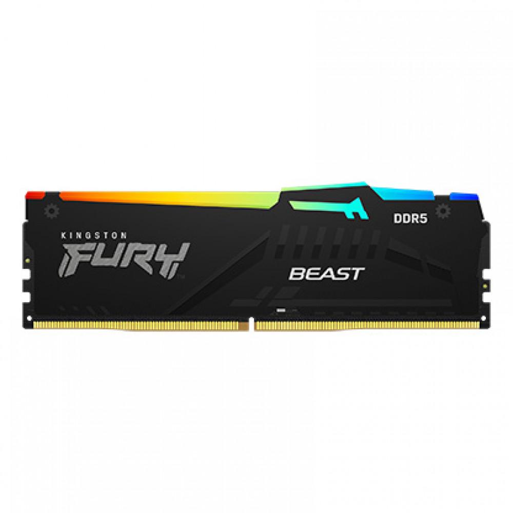 Selected image for KINGSTON RAM Memorija Fury Beast DIMM DDR5 32GB 5200MT/s KF552C40BBA-32 RGB