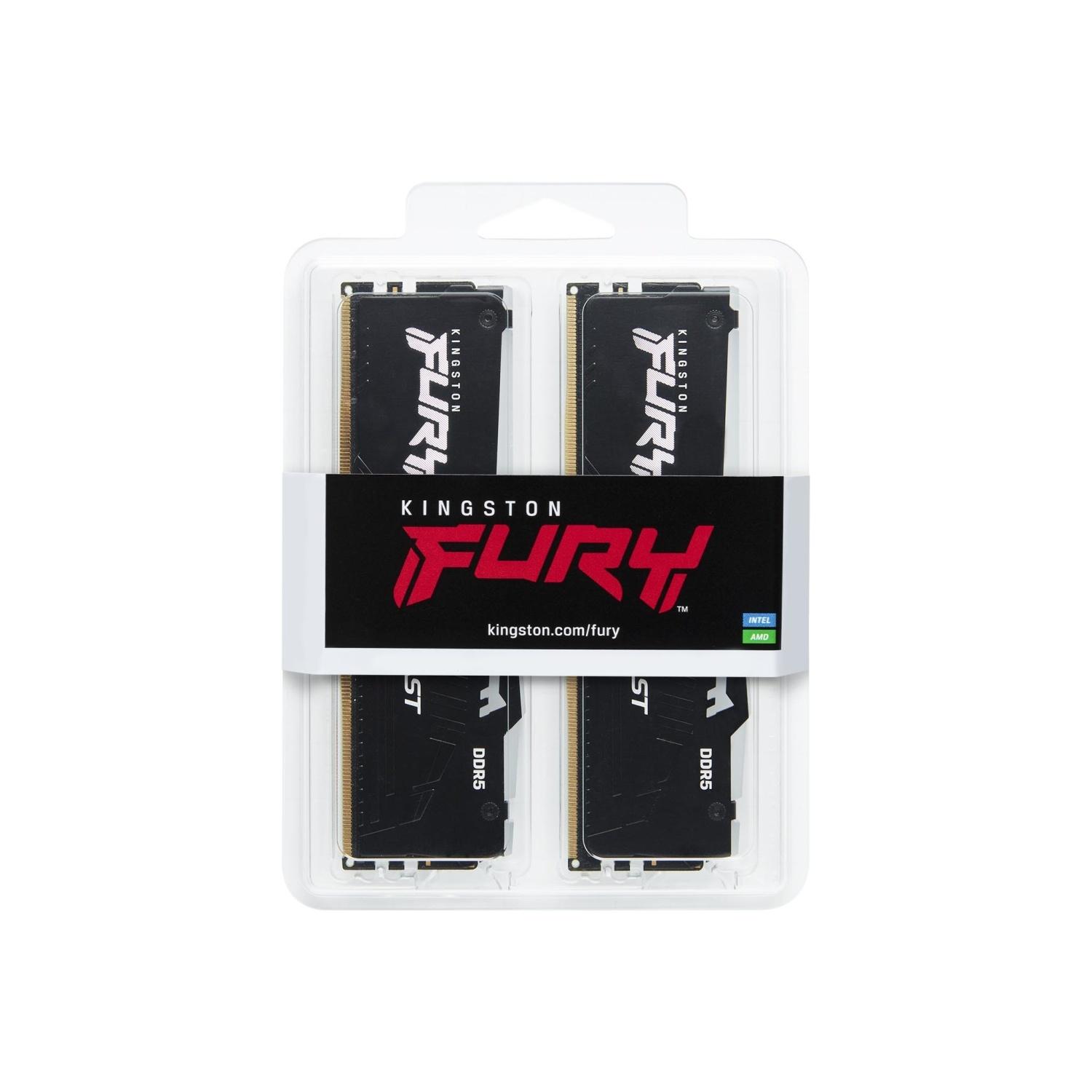 Selected image for KINGSTON RAM Memorija Fury Beast DIMM DDR5 64GB (2x32GB kit) 5200MT/s KF552C36BBEAK2-64 RGB EXPO
