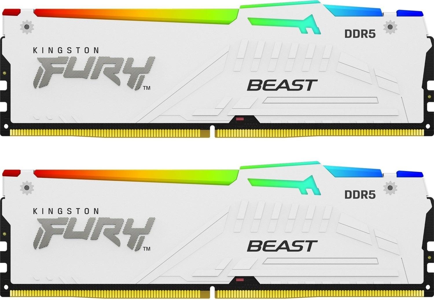 KINGSTON RAM Memorija Fury Beast DIMM DDR5 64GB (2x32GB kit) 5200MT/s KF552C36BWEAK2-64 RGB Expo