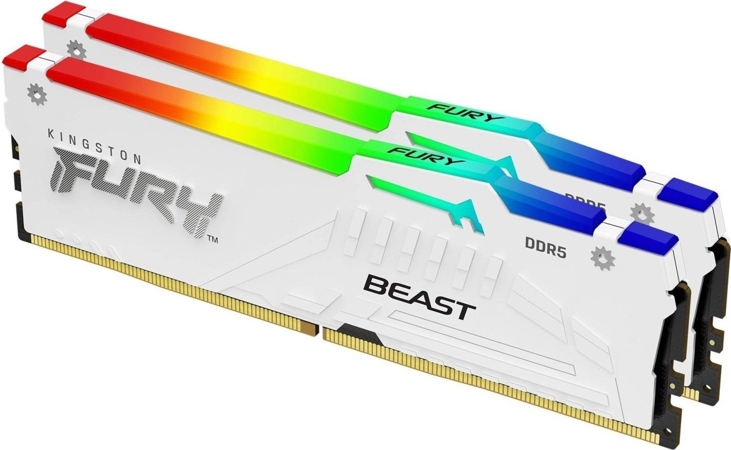 Selected image for KINGSTON RAM Memorija Fury Beast DIMM DDR5 64GB (2x32GB kit) 5200MT/s KF552C36BWEAK2-64 RGB Expo