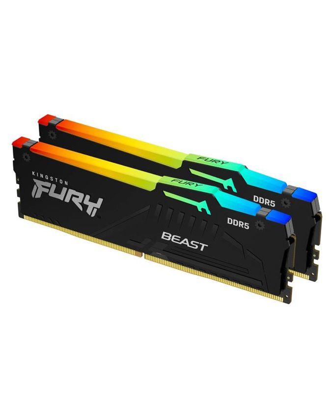 Selected image for KINGSTON RAM Memorija Fury Beast DIMM DDR5 64GB (2x32GB kit) 5600MT/s KF556C36BBEAK2-64 RGB EXPO