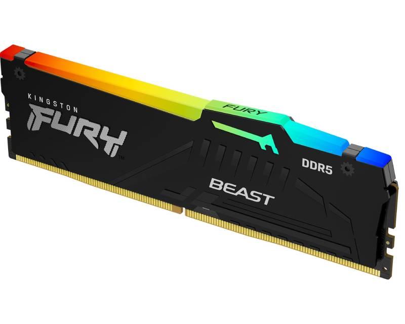 Selected image for KINGSTON RAM Memorija Fury Beast DIMM DDR5 8GB 5200MT/s KF552C36BBEA-8 RGB EXPO