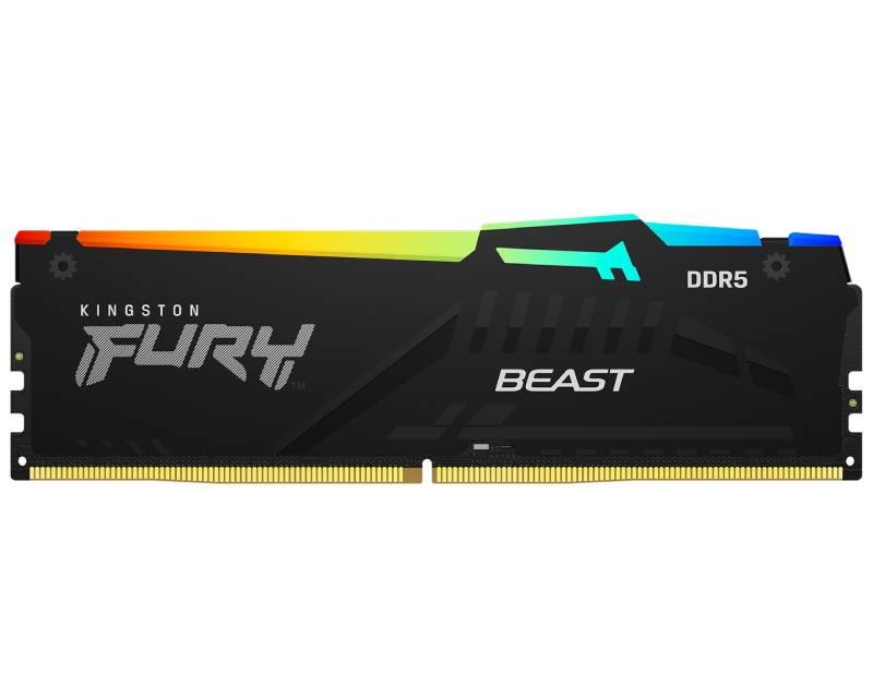 Selected image for KINGSTON RAM Memorija Fury Beast DIMM DDR5 8GB 5200MT/s KF552C36BBEA-8 RGB EXPO