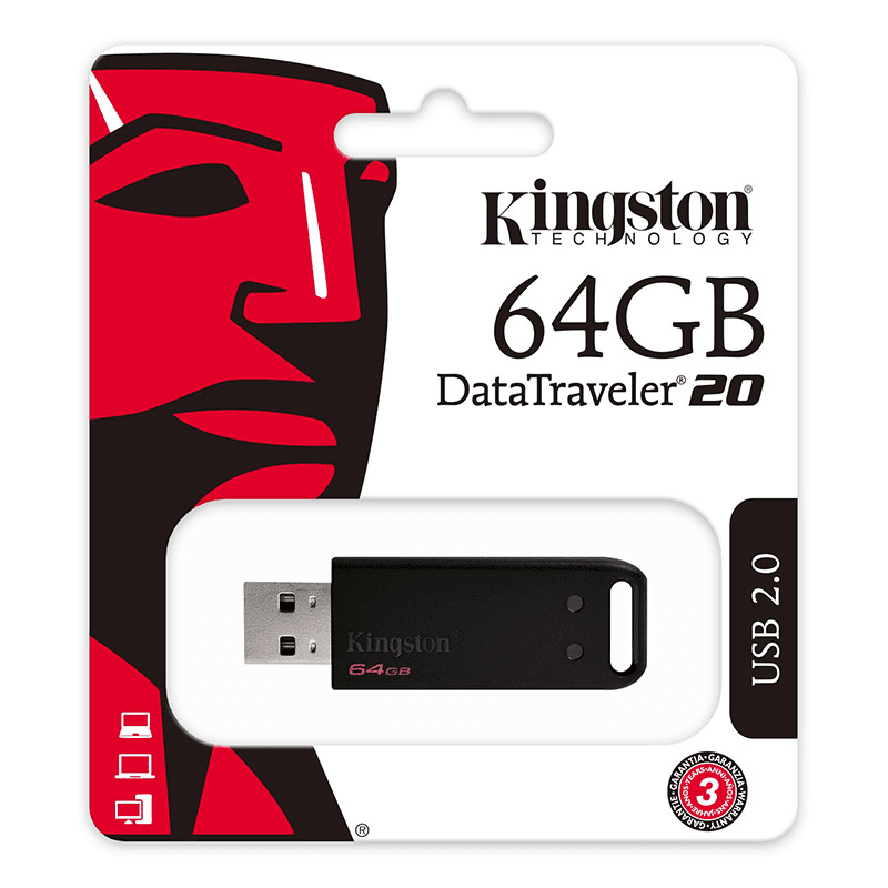 KINGSTON USB DT20/64GB USB 2.0 64GB DataTraveler
