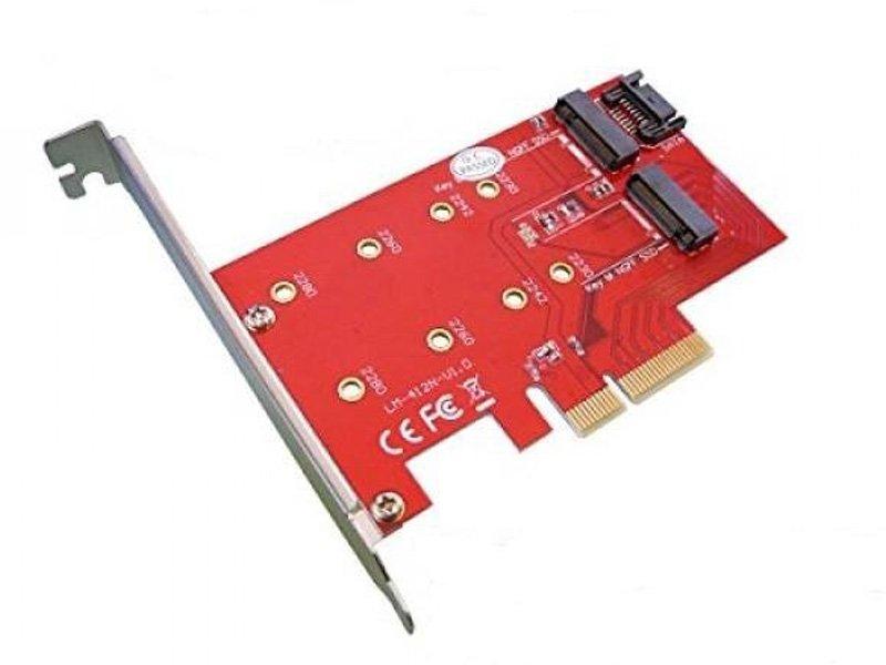 Kontroler NEWMB Dual M.2 SSD na PCIE, N-PEM22