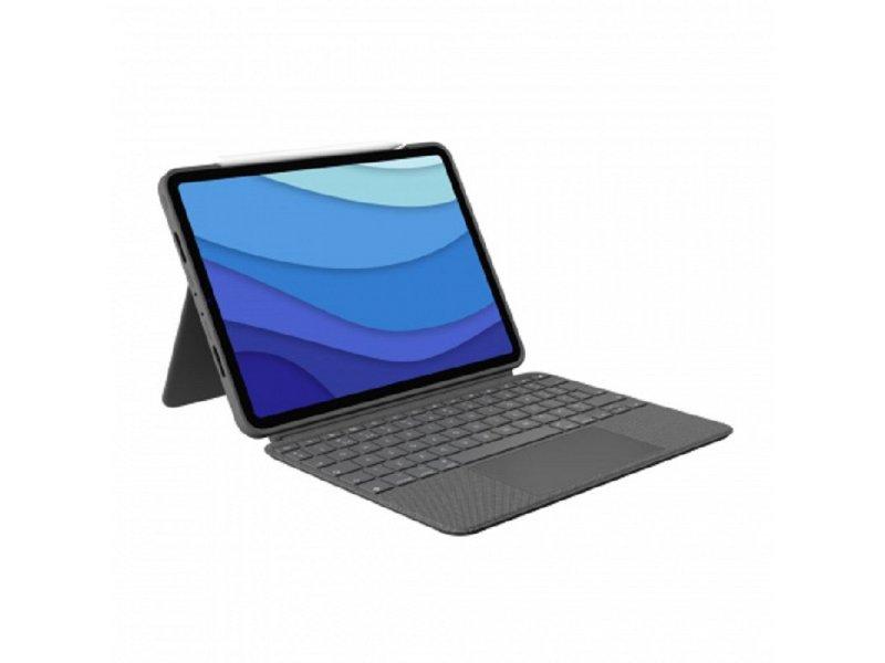 LOGITECH Combo Touch Detachable keyboard case with trackpad for iPad Pro 11-inch Tastatura Za Tablet, Sive
