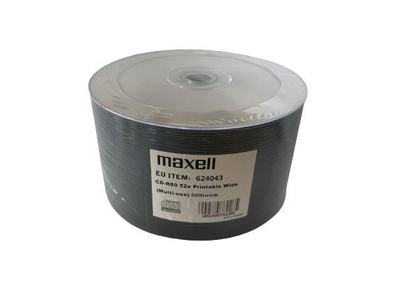MAXELL Printabilni disk CD-R80 52x 50s