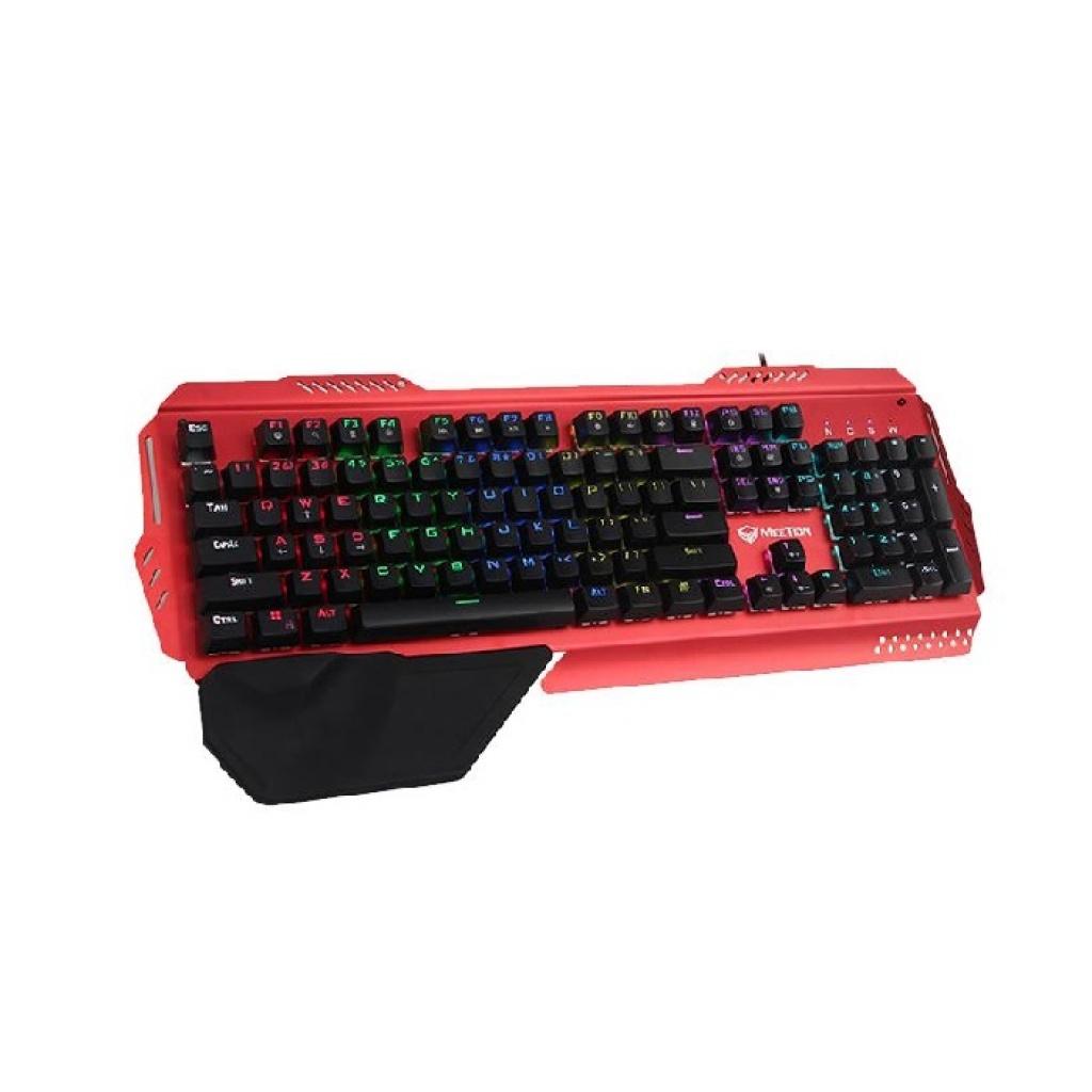 Meetion MK20 Mehanička metalna tastatura, RGB, Crvena