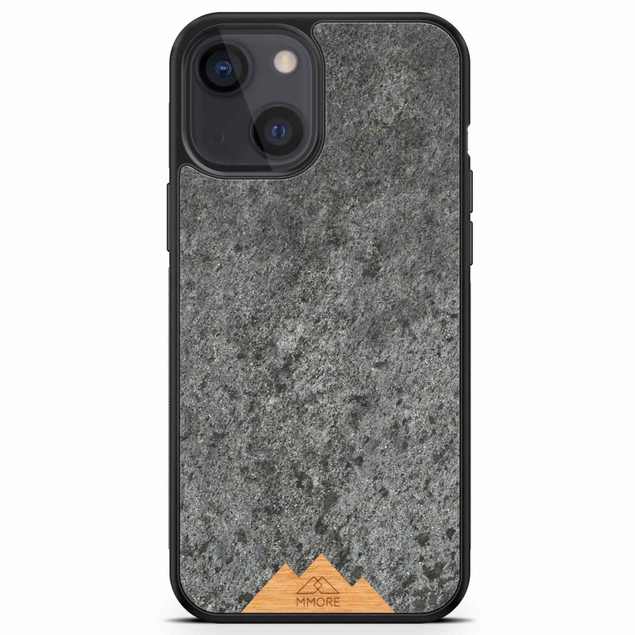 MMORE Organska zaštitna maska za telefon iPhone 14, Planinski kamen, Sivi