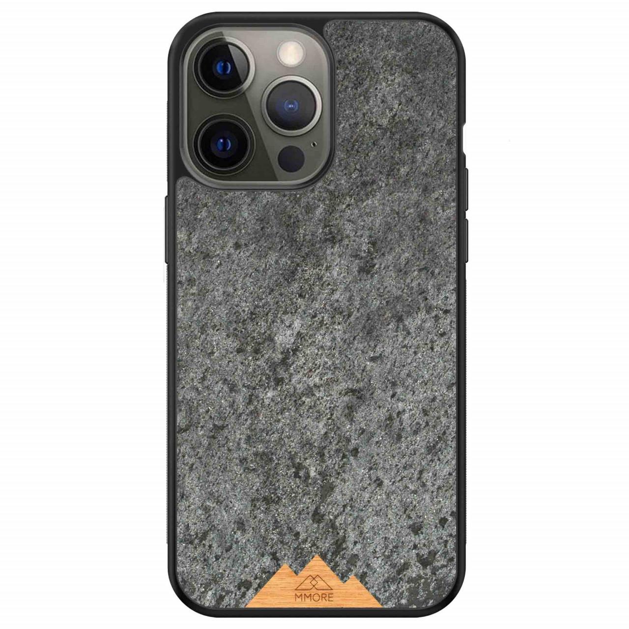 Selected image for MMORE Organska zaštitna maska za telefon iPhone 14 Pro Max, Planinski kamen, Sivi