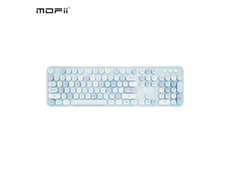Selected image for MOFII Bežični sweet retro set tastatura i miš, Plavi