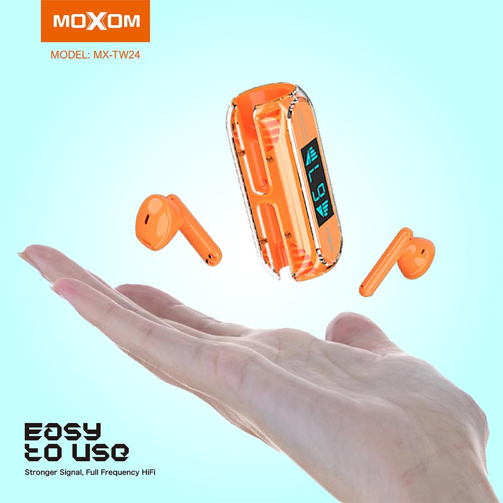 Selected image for MOXOM Slušalice Bluetooth Airpods MX-TW24 narandžaste