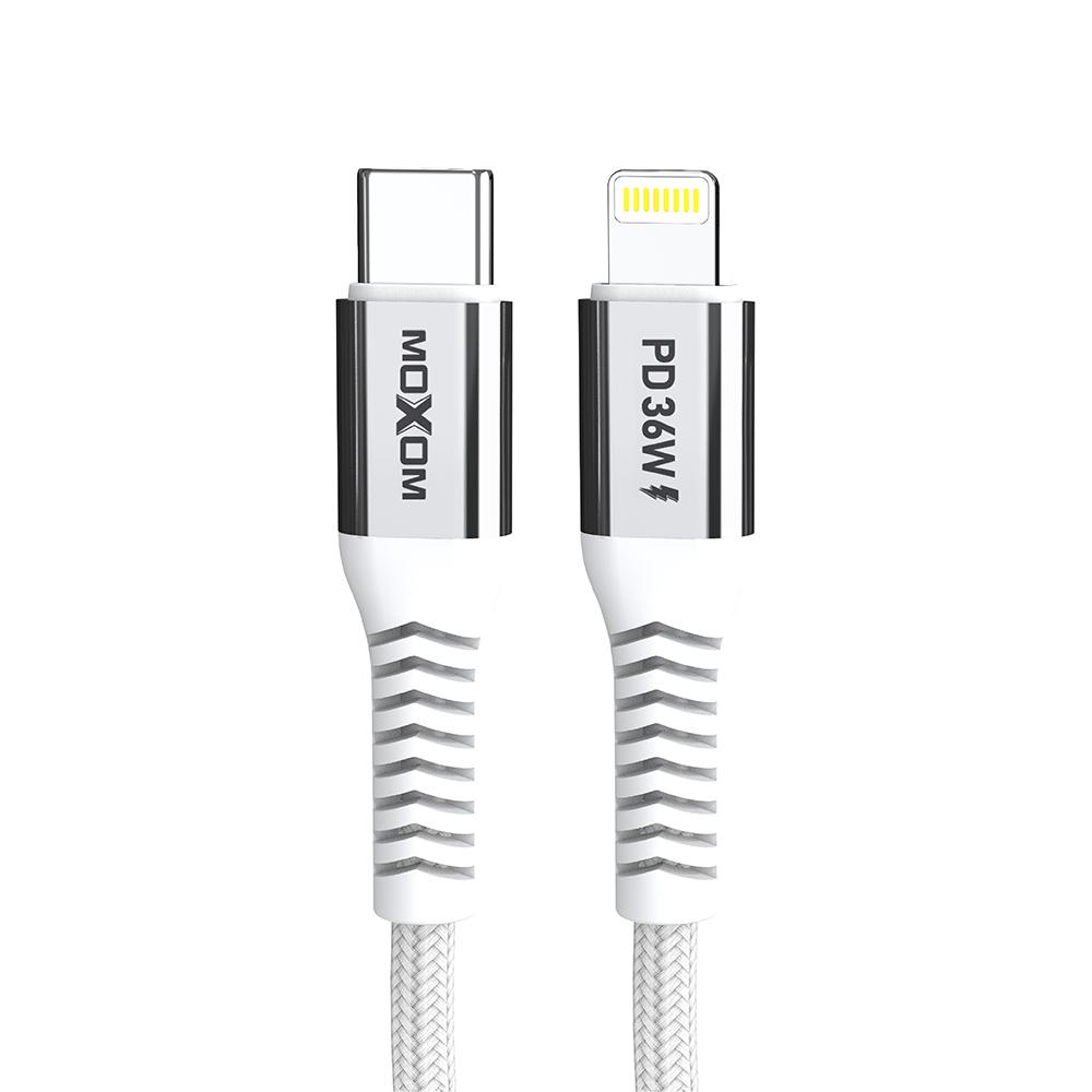 MOXOM USB data kabl MX-CB236 PD 36W Type-C na lightning 1m beli