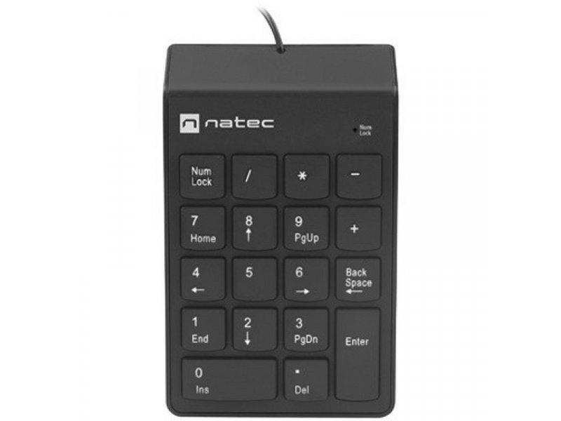 NATEC GOBY 2 Numerička tastatura, Mini, USB, US, Crna