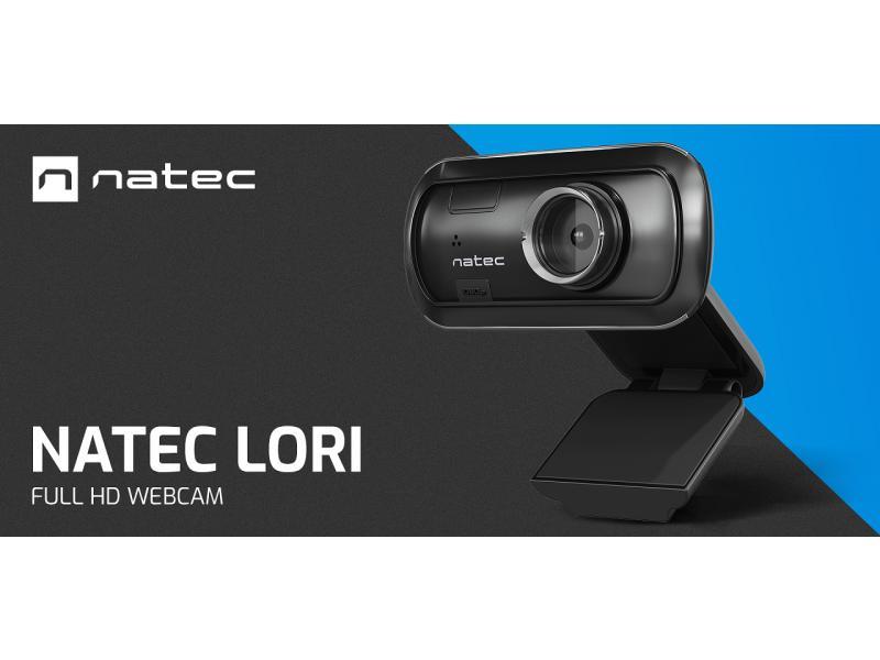 NATEC NKI-1671 LORI, Web kamera, Full HD 1080p, Max. 30fps