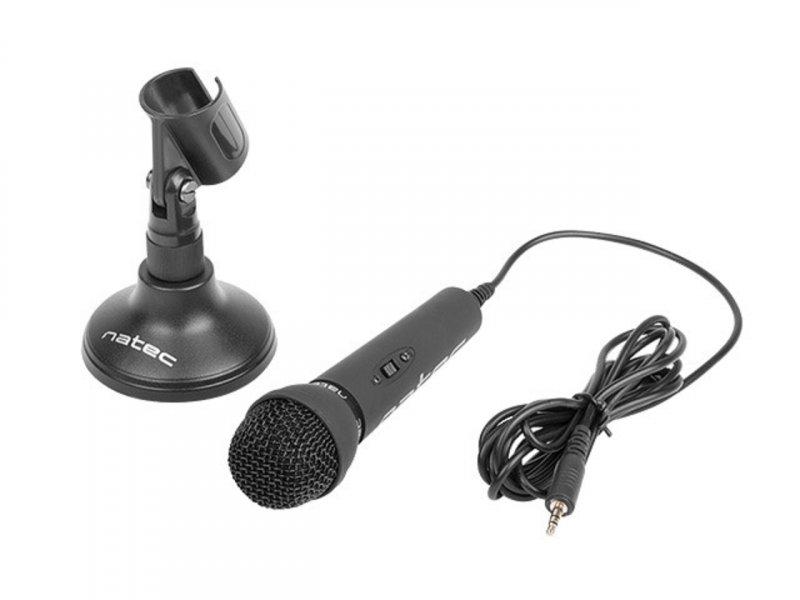 Selected image for NATEC NMI-0776 ADDER Dynamic Microphone Stand Mikrofon 3.5mm, Crne
