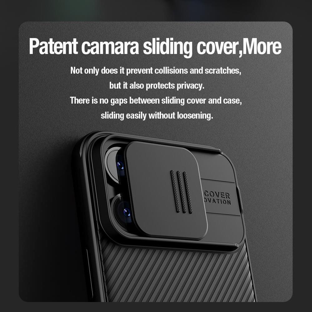 Selected image for NILLKIN Maska za telefon Cam Shield Pro za iPhone 15 (6.1) zelena