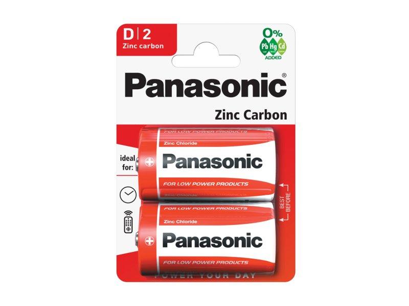 Panasonic R20RZ/2BP Zinc Carbon Baterije, 2 komada