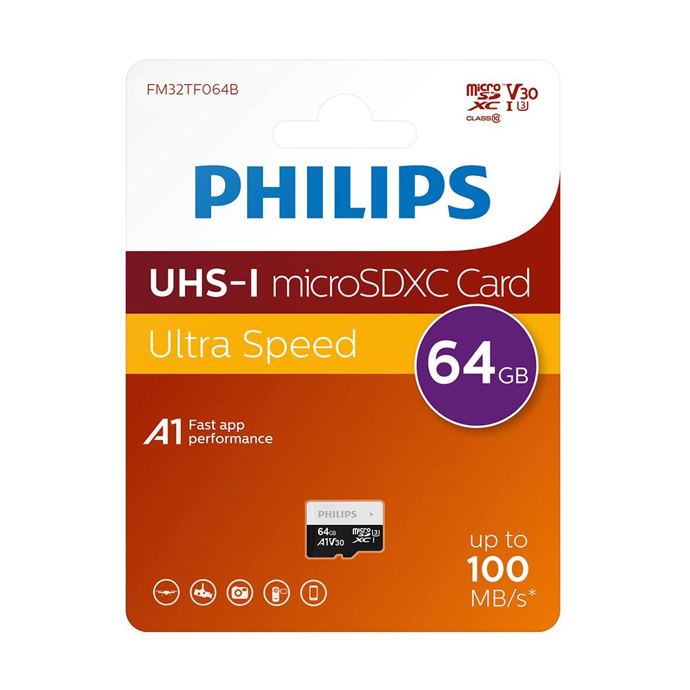 PHILIPS Memorijska kartica Micro SD 64GB V30 ULTRA SPEED (FM32TF064B/93)