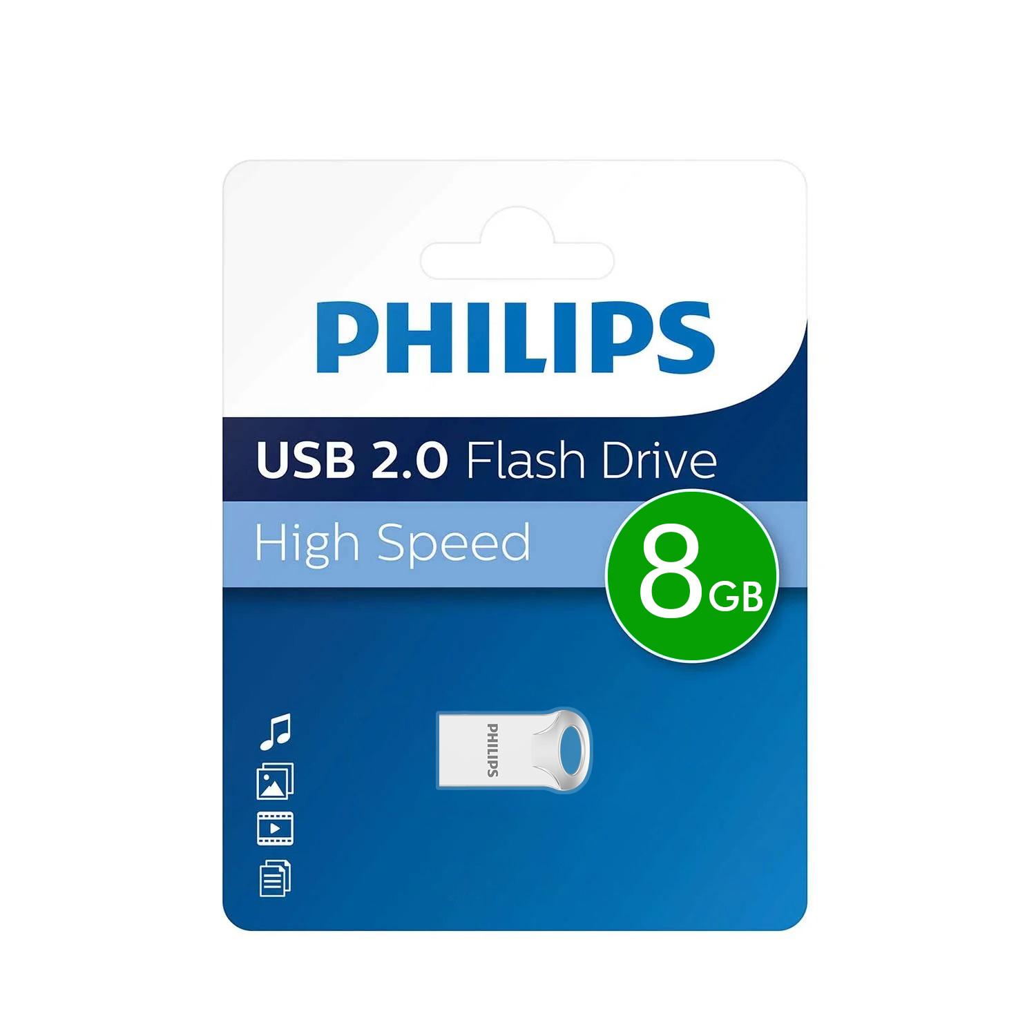 PHILIPS USB flash memorija 2.0 8GB single port ( FM20UA008S/93)