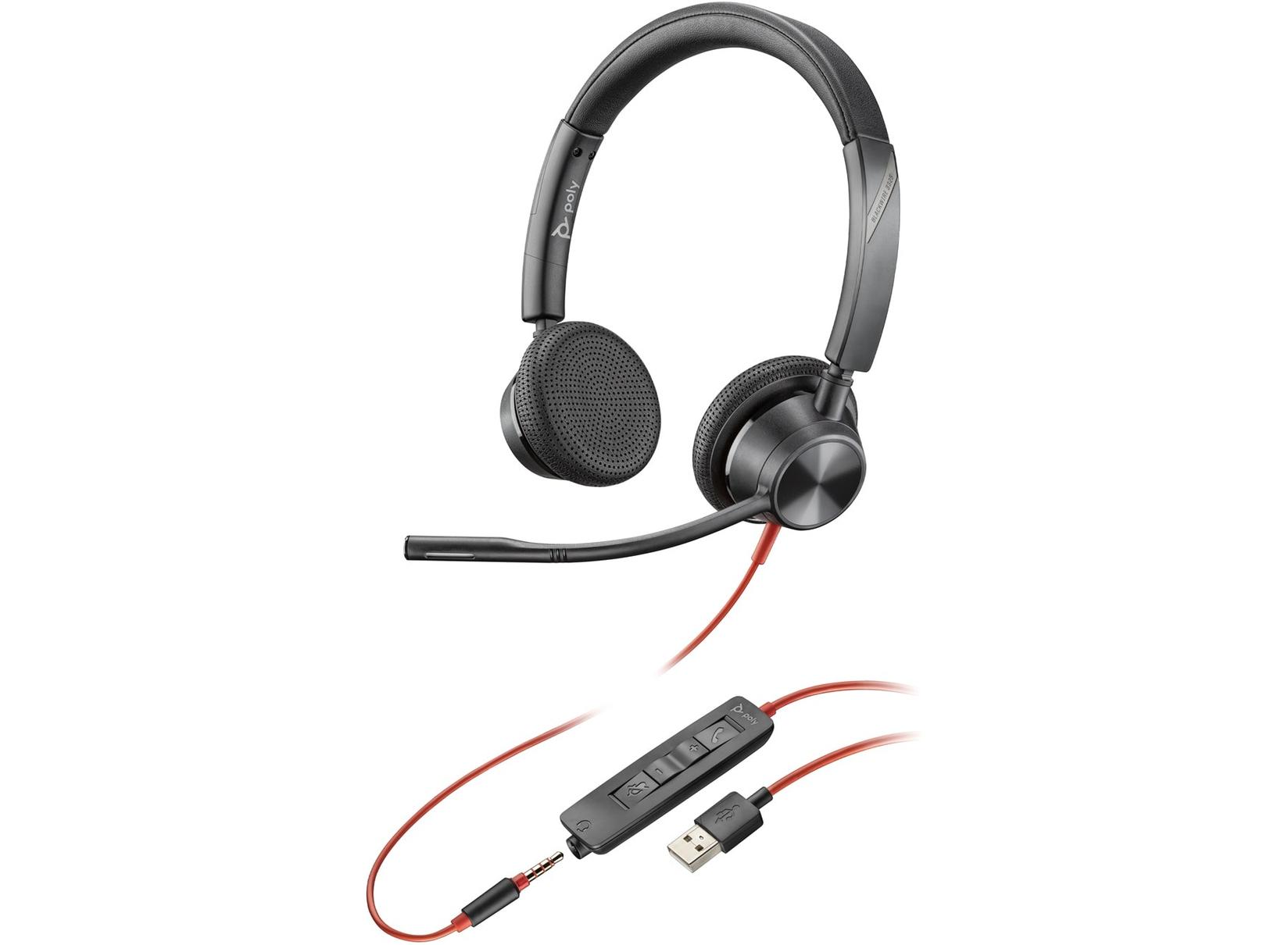 Poly Blackwire 3325 Slušalice sa mikrofonom, USB-A, Crne