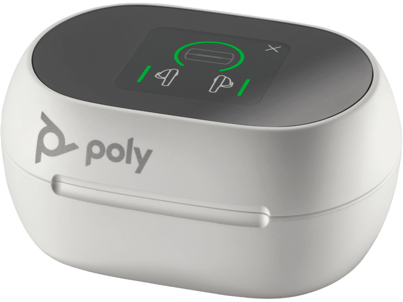 Selected image for Poly Voyager Free 60+ UC M Bežične slušalice za mobilni + BT700 USB-C Adapter + Touchscreen Charge Case, Bele