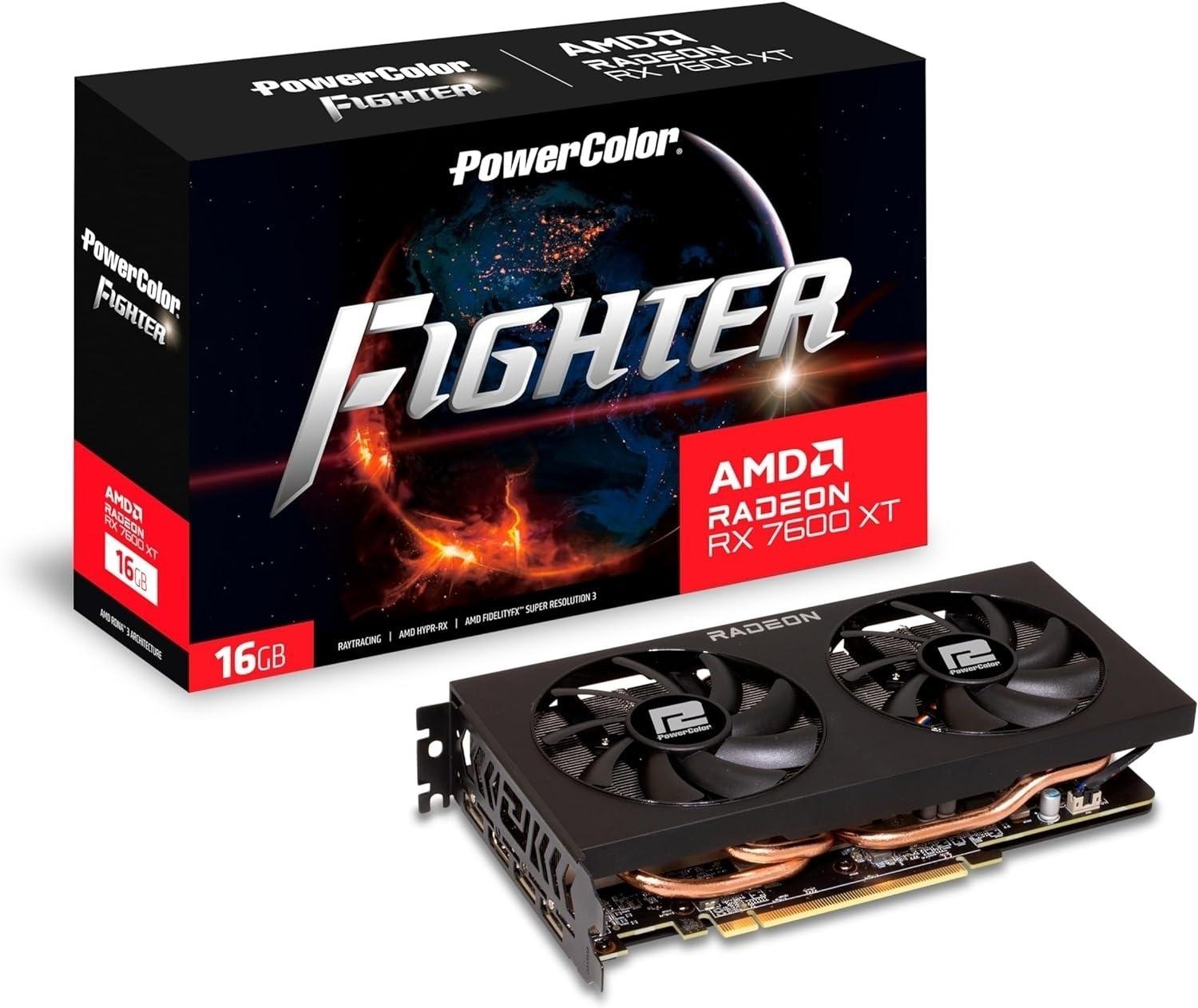 Selected image for Power Color Fighter RX7600XT Grafička karta, 16G-F, AMD, 16GB GDDR6, 128bit