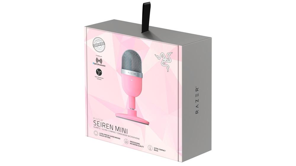 Selected image for RAZER Mikrofon Seiren Mini Ultra Compact Condeser Quartz roze